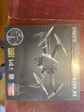 Black Foldable HD Camera Drone with Remote Controller